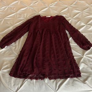 Burgundy Dress